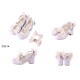 Sheep Puff Love Lace Medium Heel Shoes(Limited Pre-Order/8 Colours/Full Payment Without Shipping)